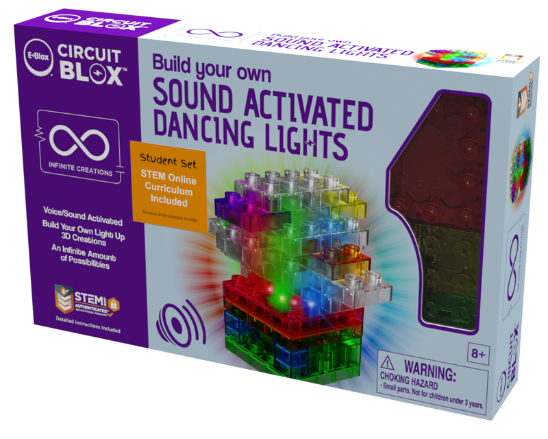 Circuit Blox™ Sound Activated Dancing Lights Student Set - E-Blox®