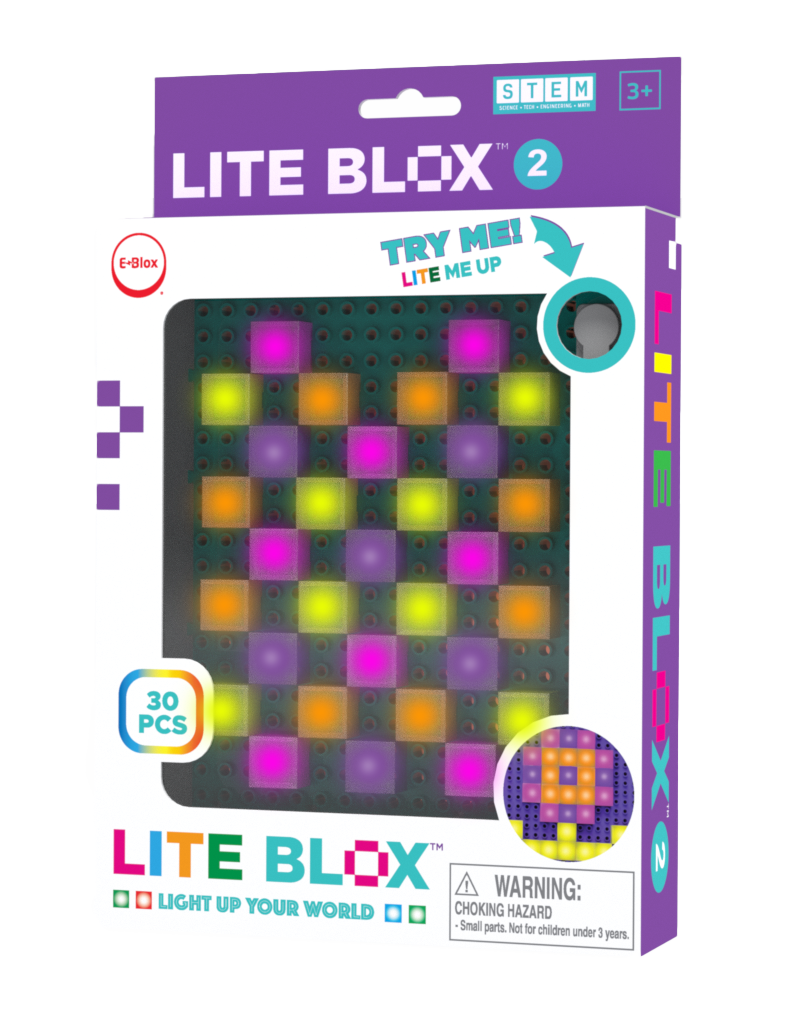 Lite Blox 2 in retail package lit up