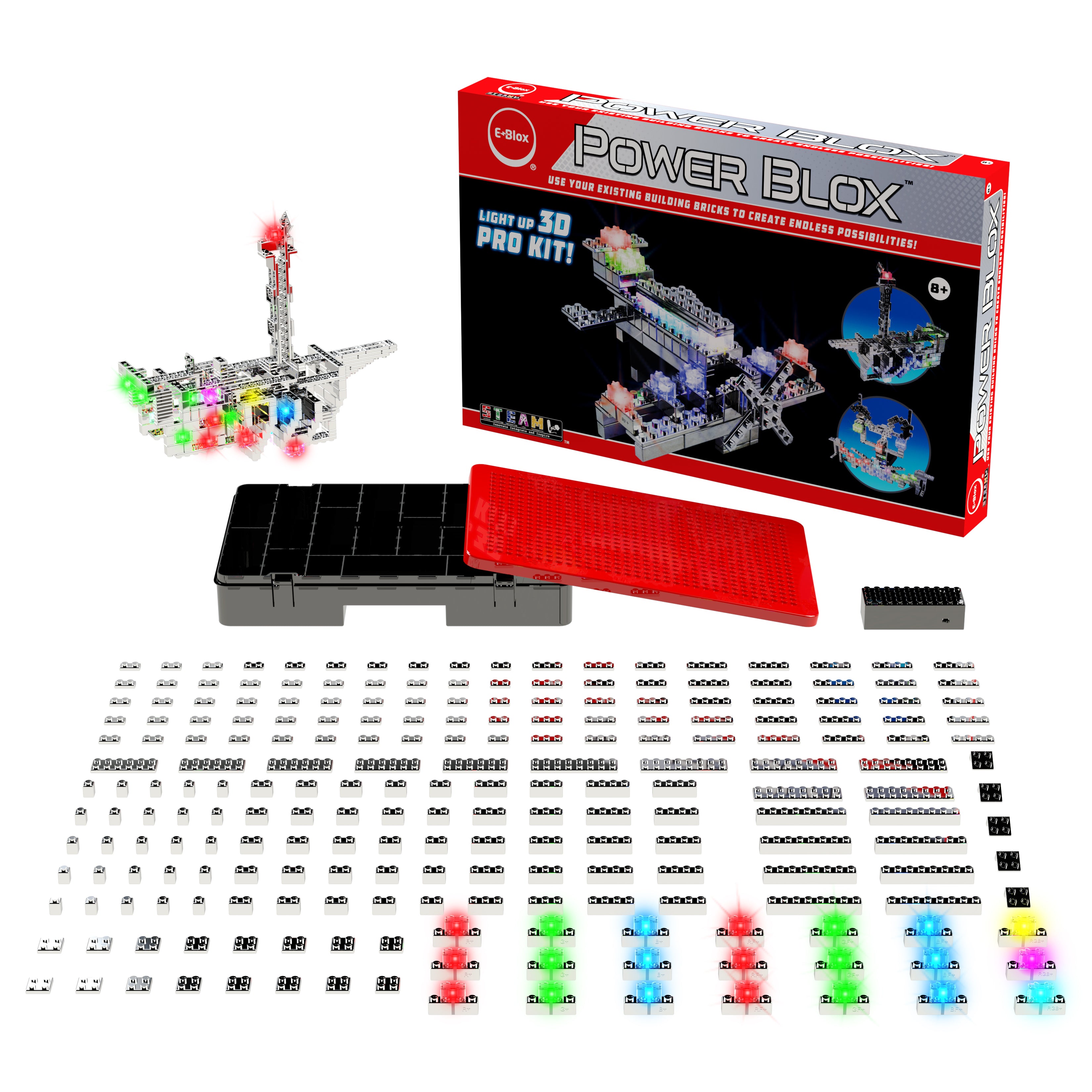 Power Blox™ Pro Set - E-Blox® - LED Light-Up Building Blocks – E-Blox, Inc.