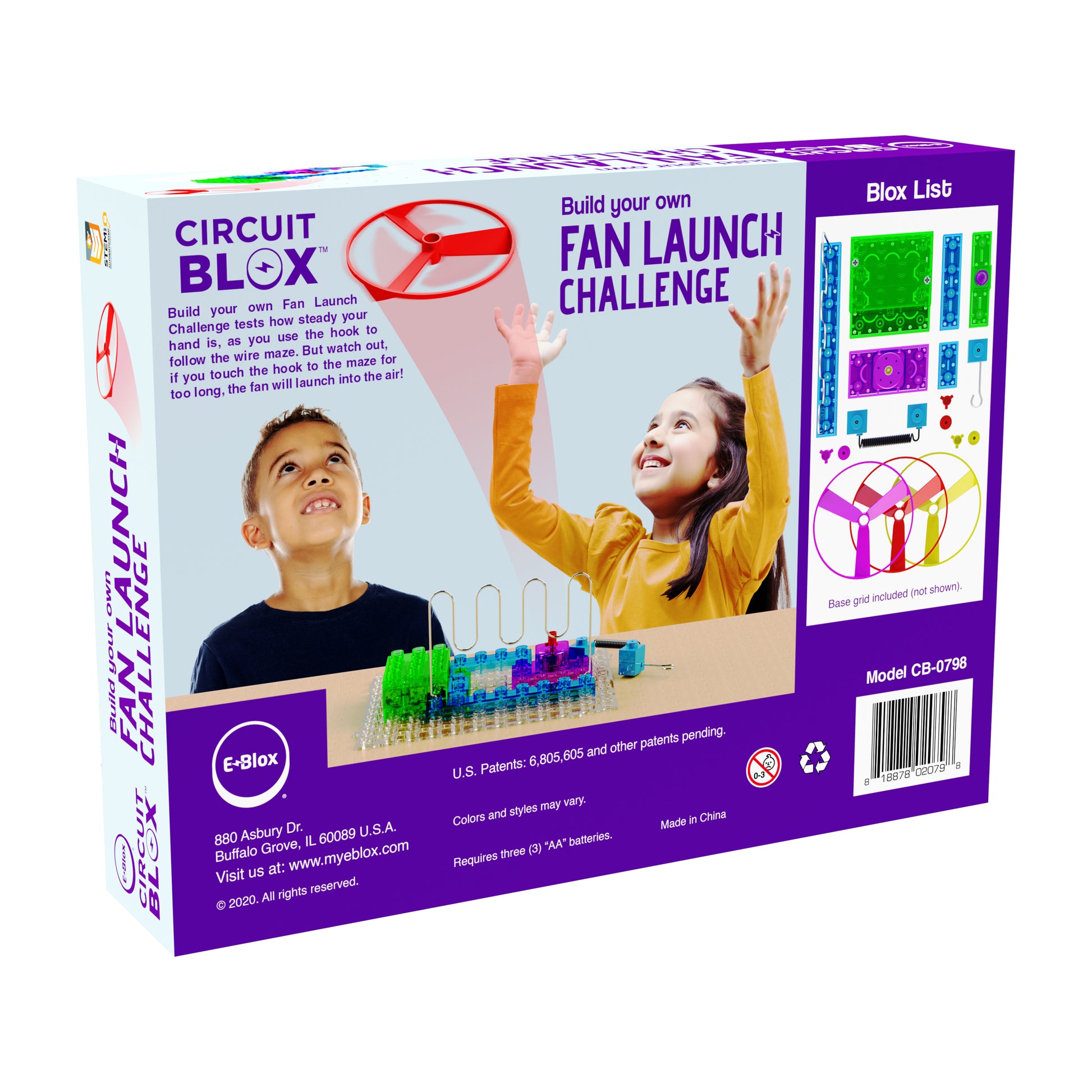 Fan launch challenge retail box back