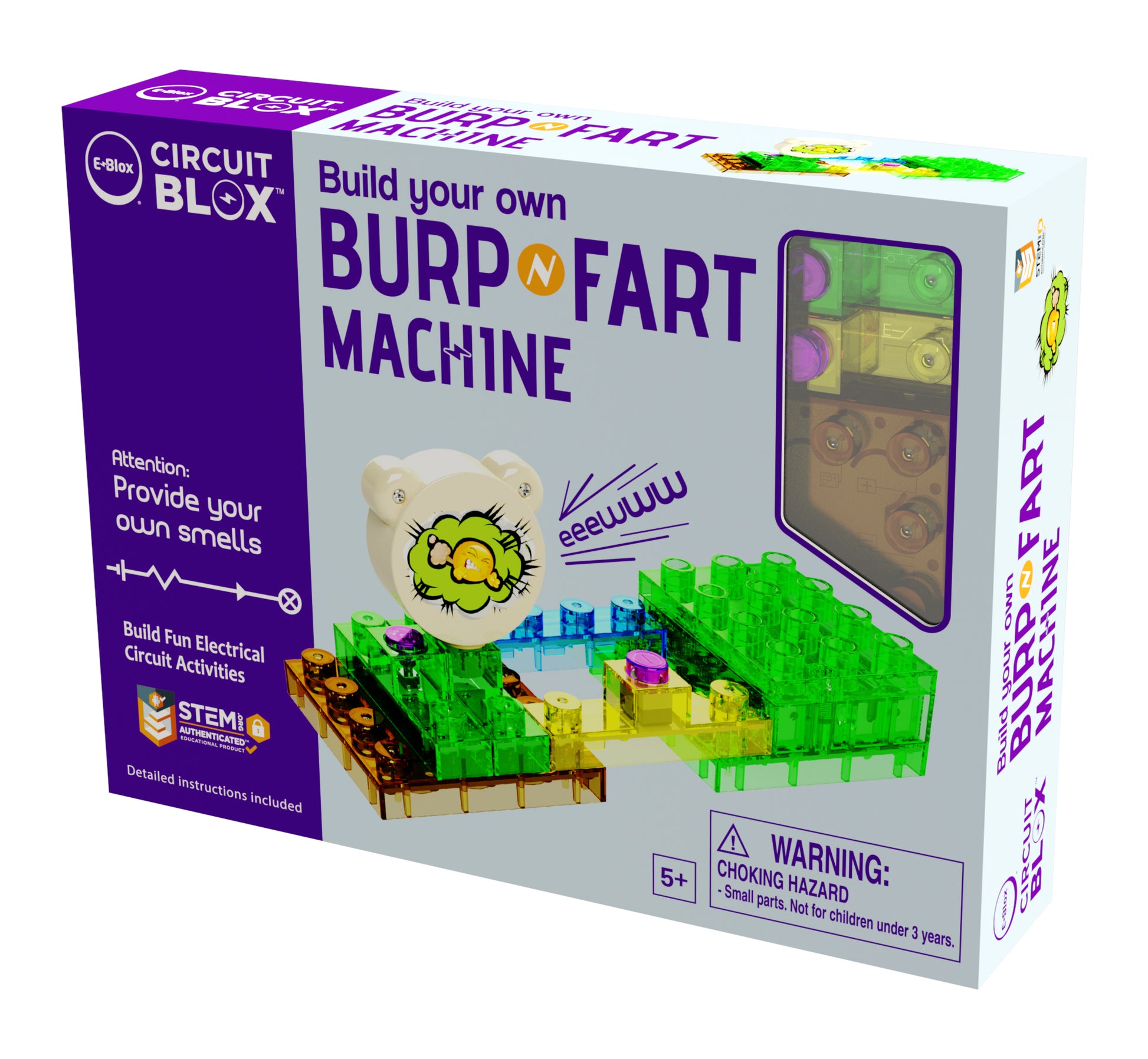 Burp and Fart machine retail box front