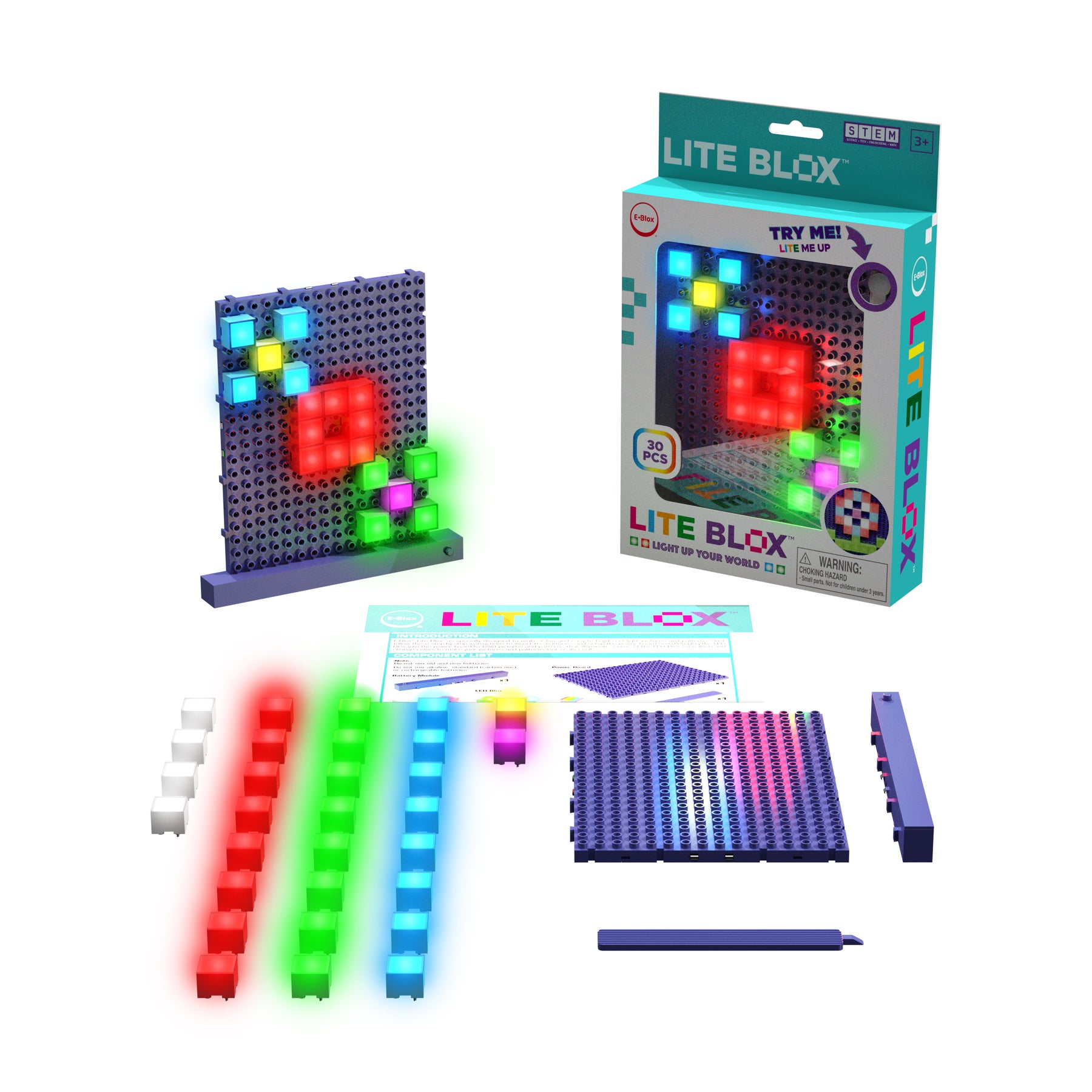 E-Blox Lite Blox LED Building Block Set, 1 ct - Baker's